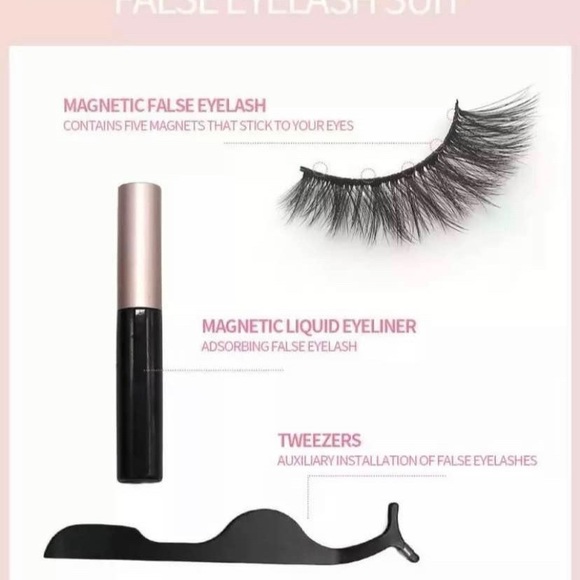 Magnetic eyelashes with Liquid Eyeliner Kit Natural Eye Lashes - Picture 6 of 7
